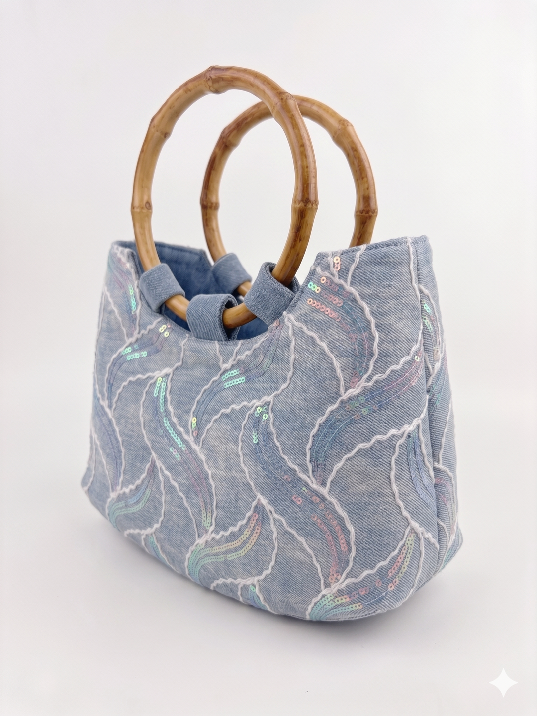 The Denim Coral Mini Tote