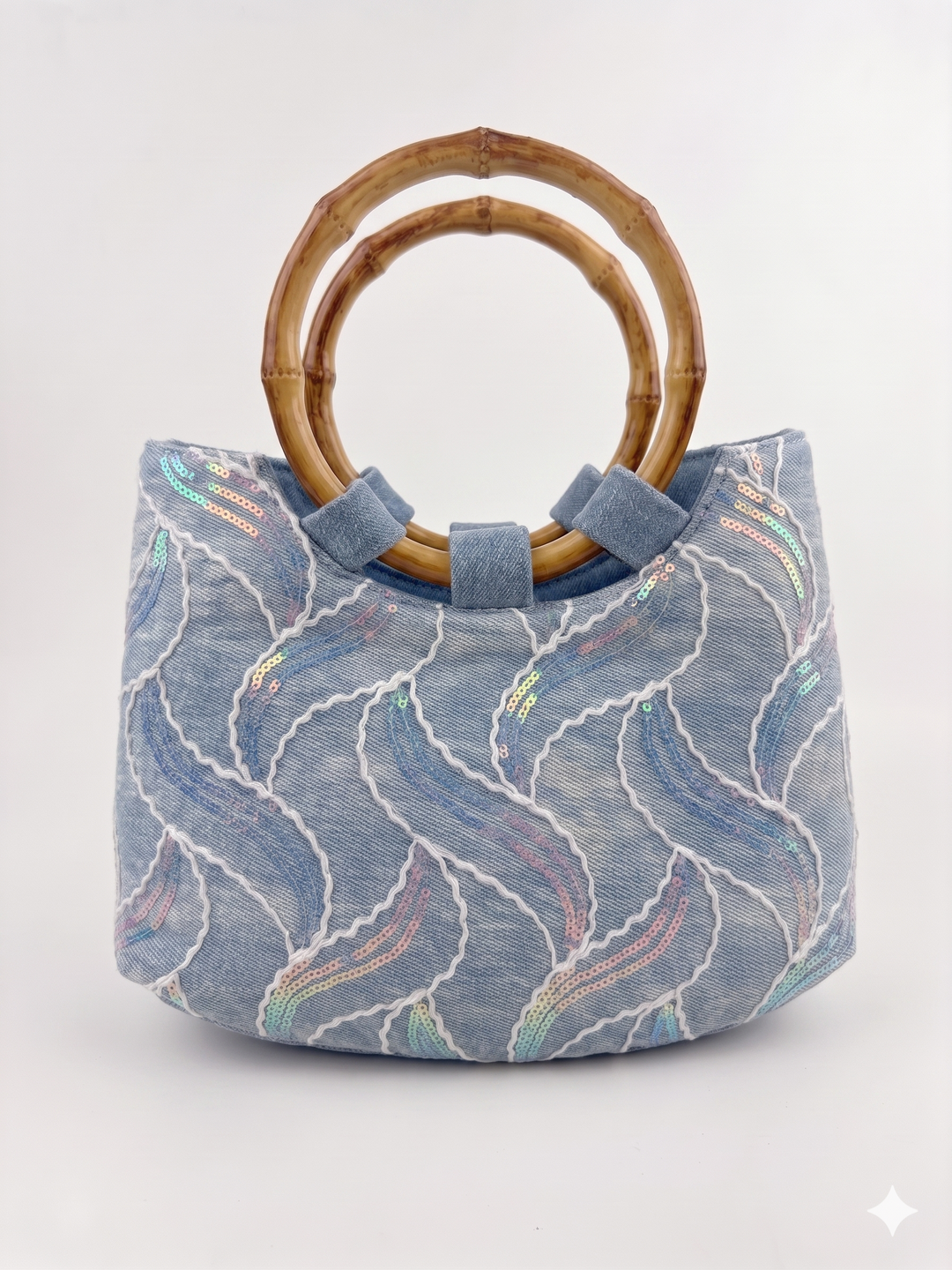 The Denim Coral Mini Tote
