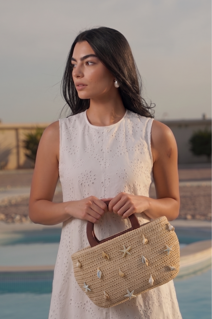The Nautilus Wooden-Handle Tote
