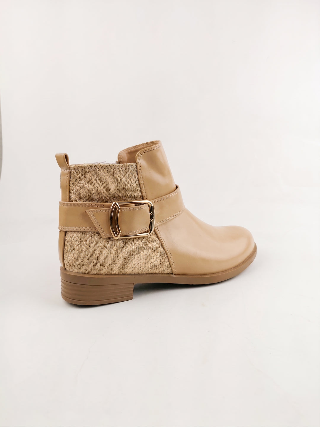 Geoprint Nomad Ankle Booties | Beige
