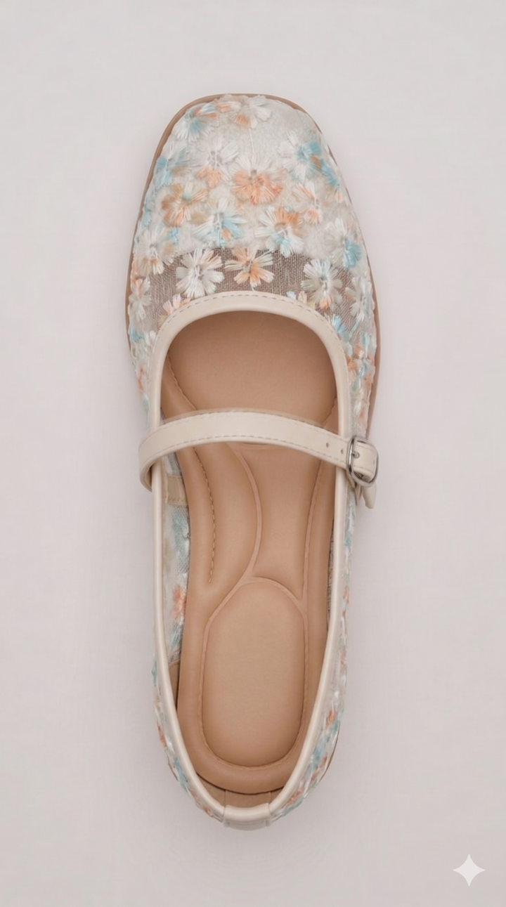 The Ethereal Meadow Flat - pastel peach