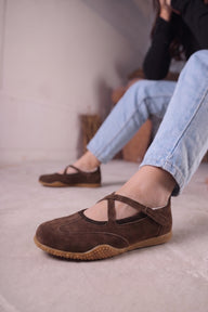 The Neutral Crossover Comfort Flat - Brown