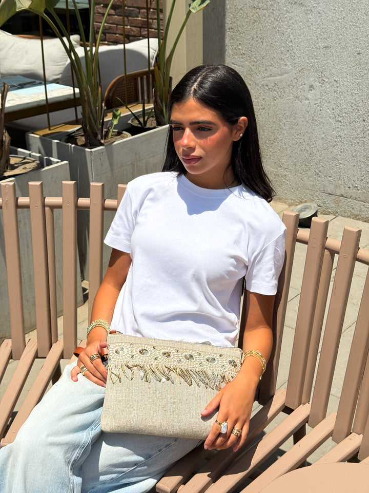 Oasis Charm Sequin Fringe Bag