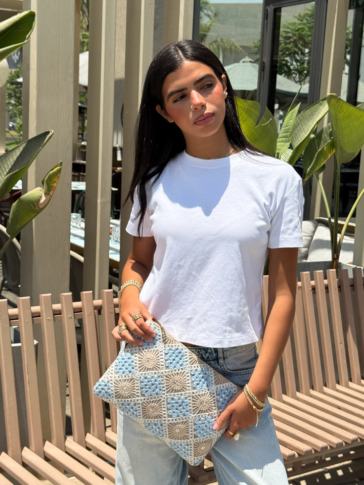 Skyloom Crochet Patchwork Clutch