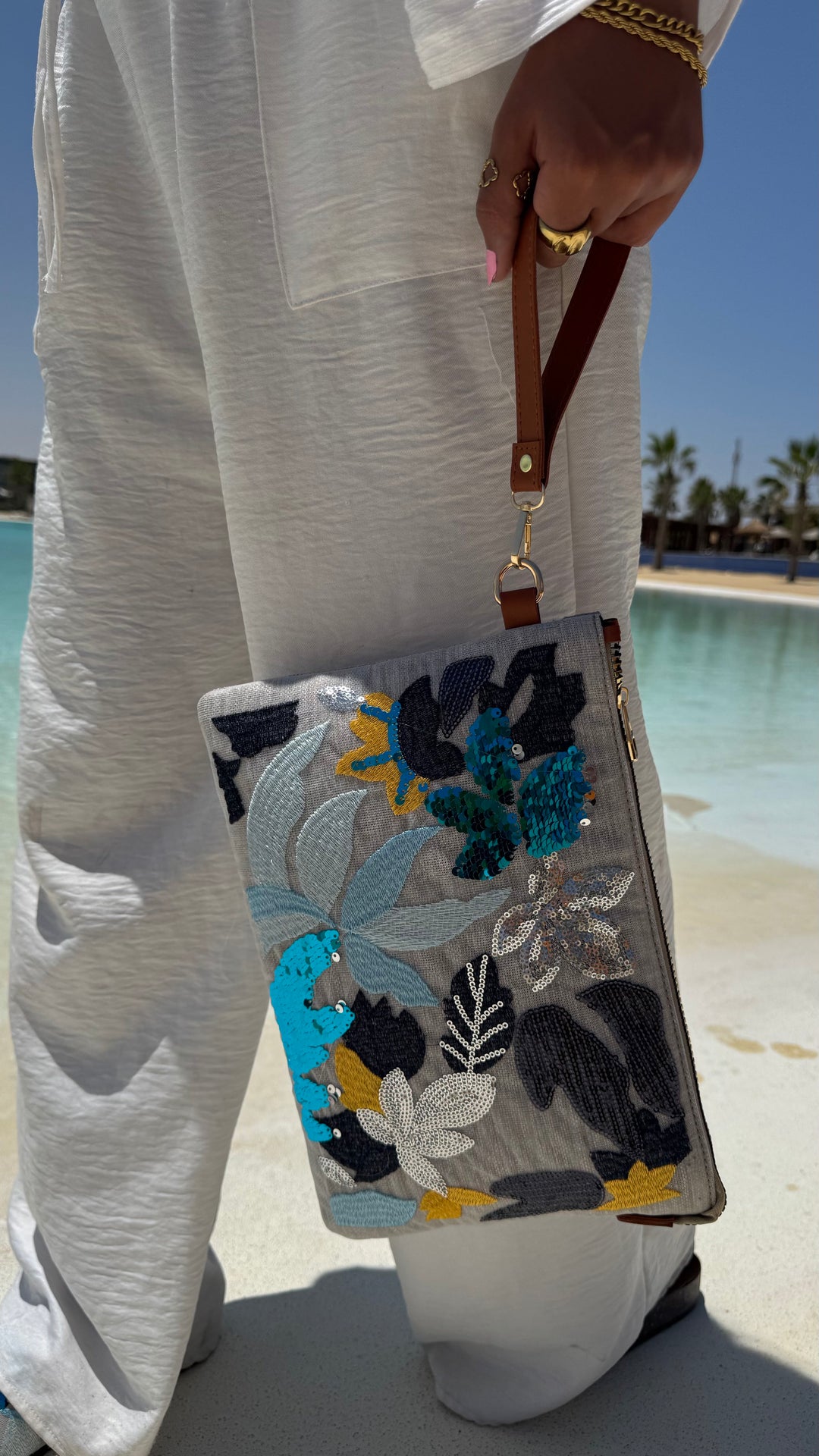 Tropical Mirage Clutch