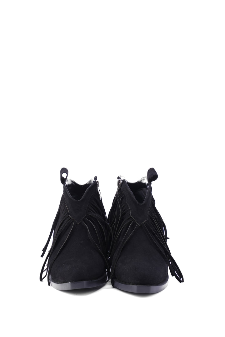 The Wild Heart Suede Ankle Booties | Black