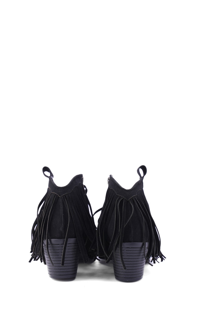 The Wild Heart Suede Ankle Booties | Black