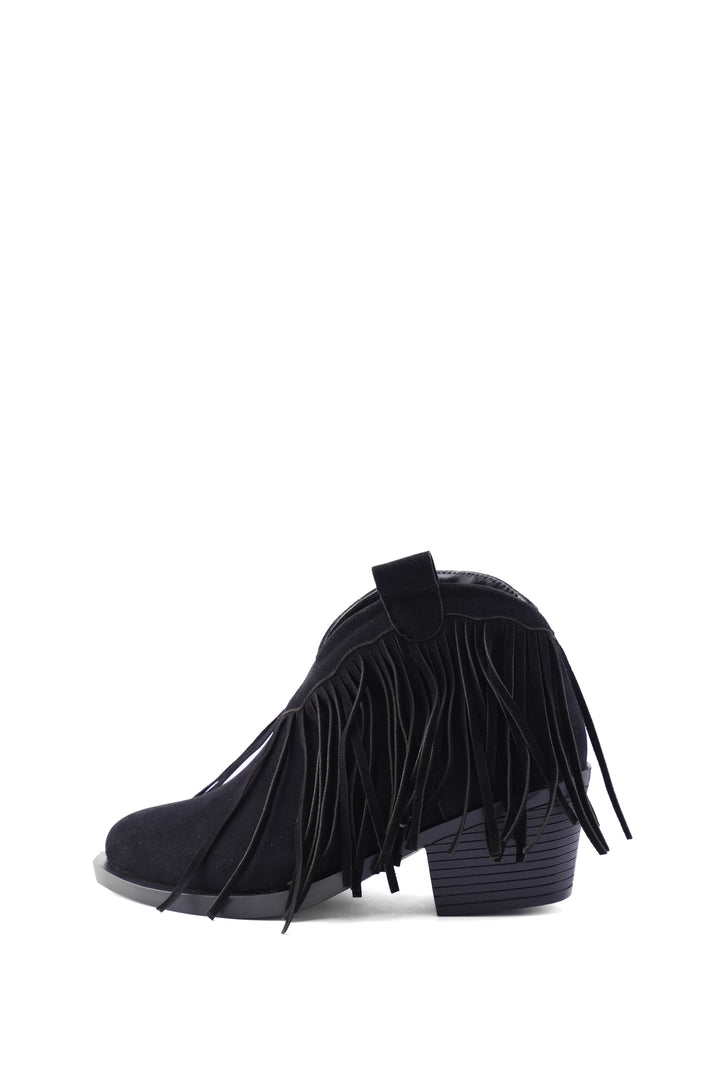 The Wild Heart Suede Ankle Booties | Black