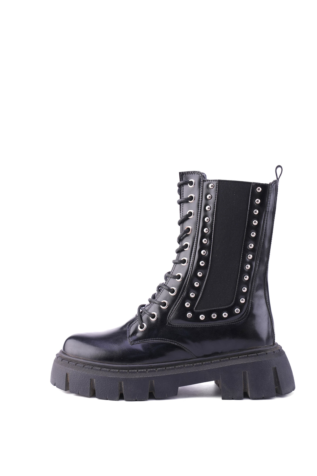 "The Riot" Studded Platform Combat Boots "black"
