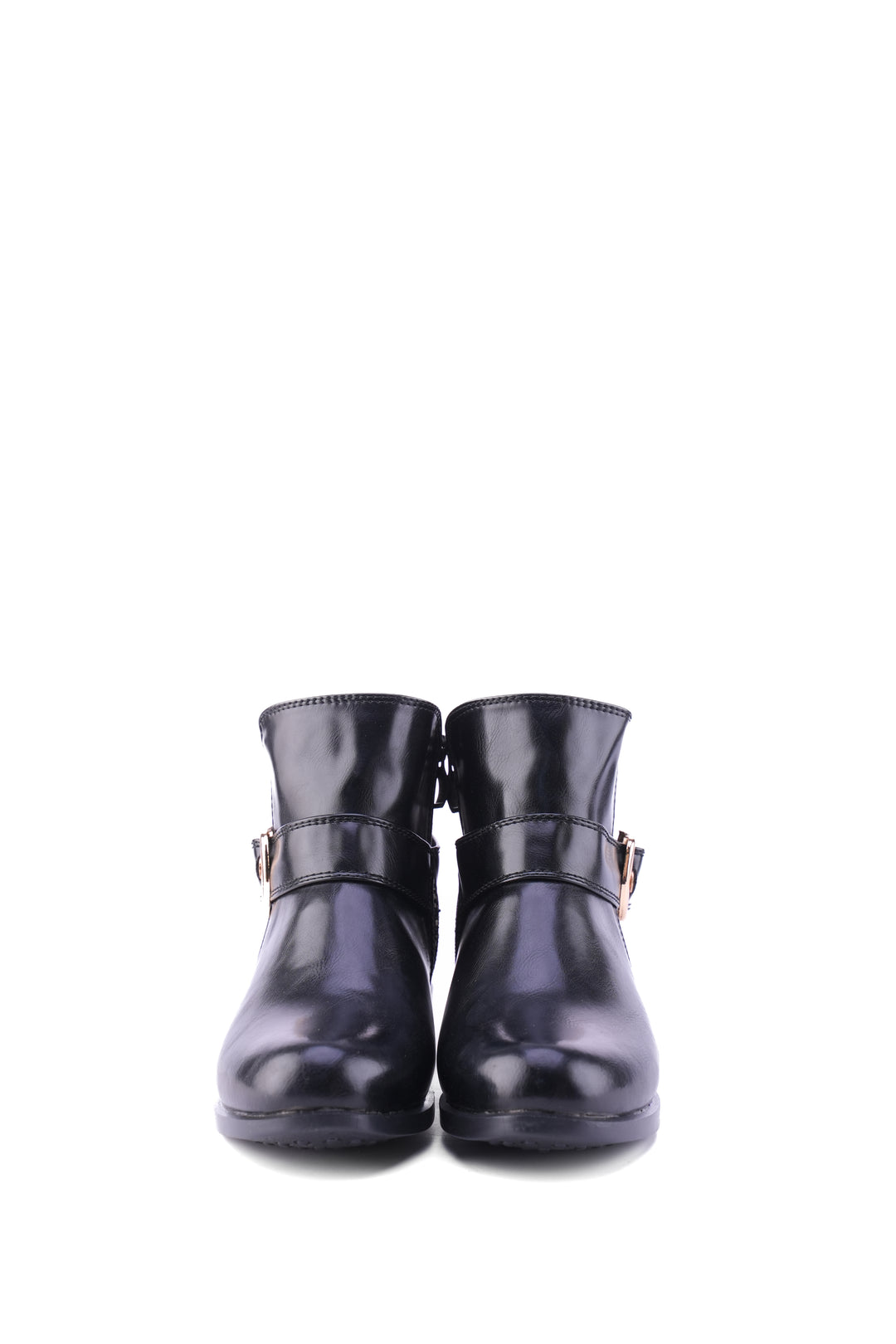 Geoprint Nomad Ankle Booties | Black & Bronze