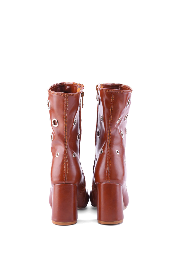 Terra Eyelet High-Heel Boot | Havane