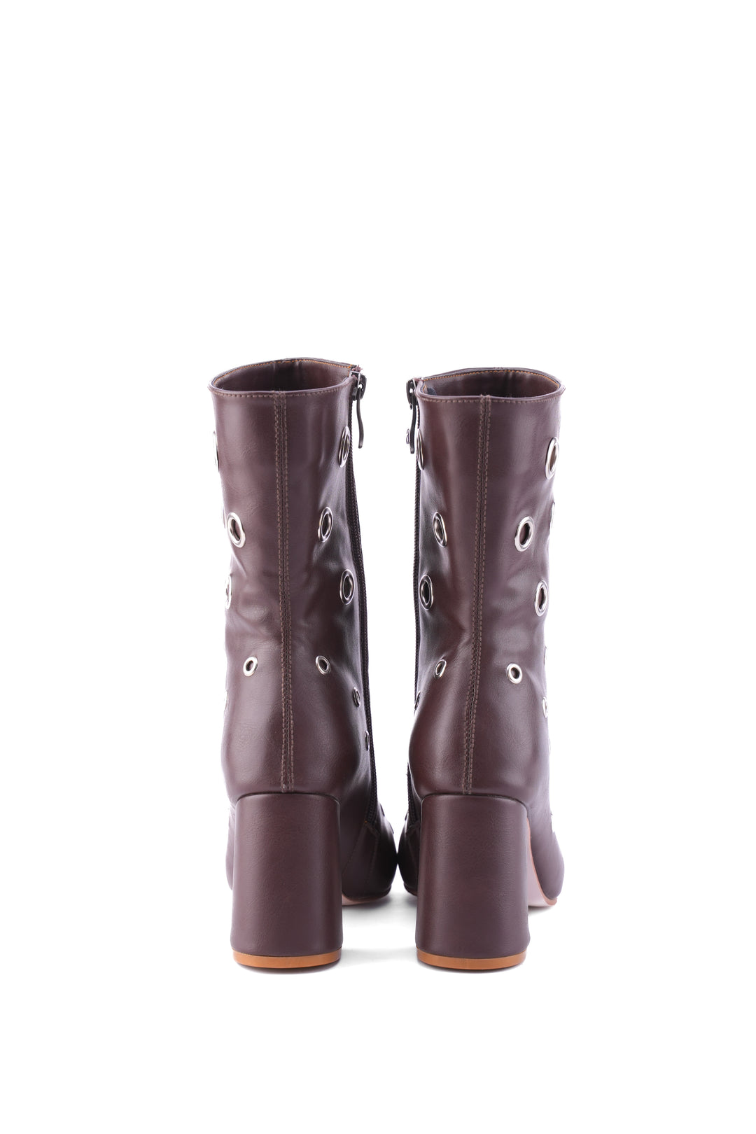 Eclipse Eyelet Block Boot | Dark Brown