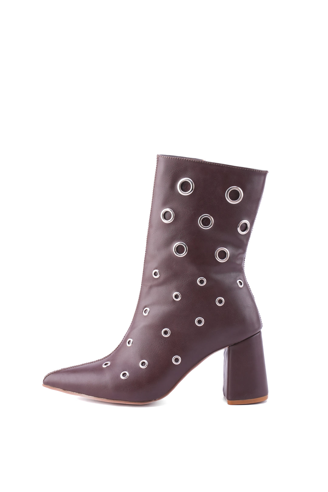 Eclipse Eyelet Block Boot | Dark Brown