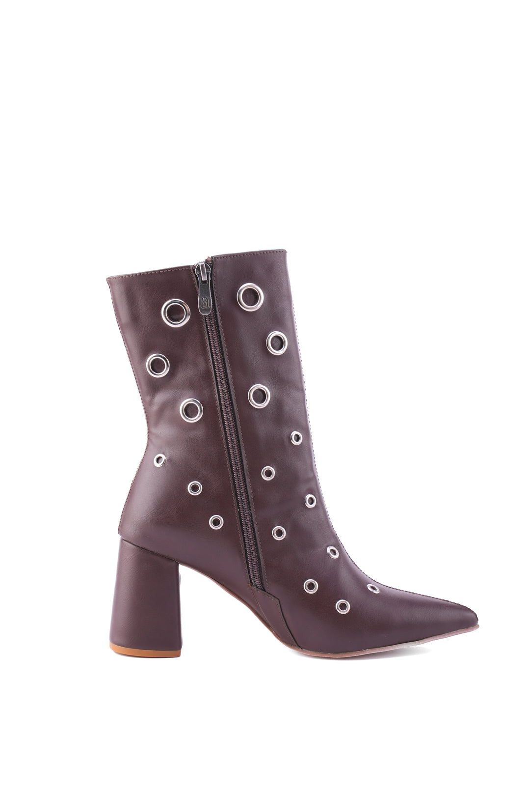 Eclipse Eyelet Block Boot | Dark Brown