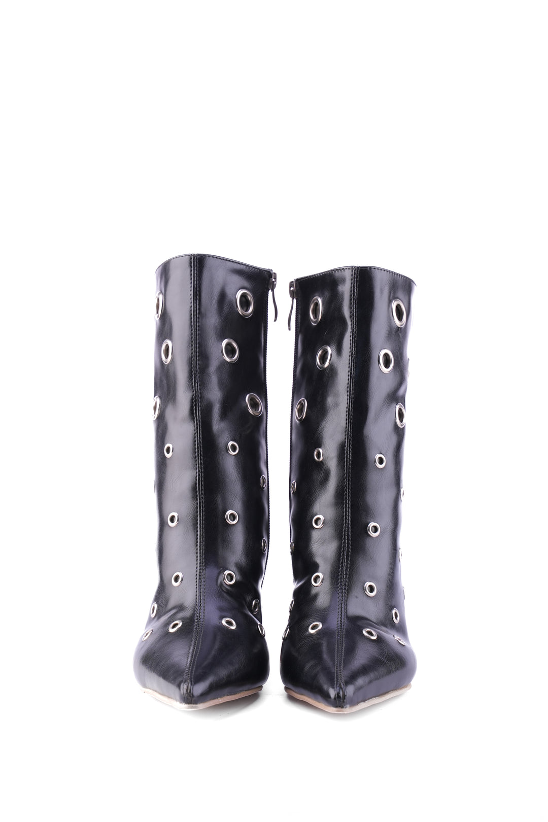 Siren Eyelet Block Boot | Black