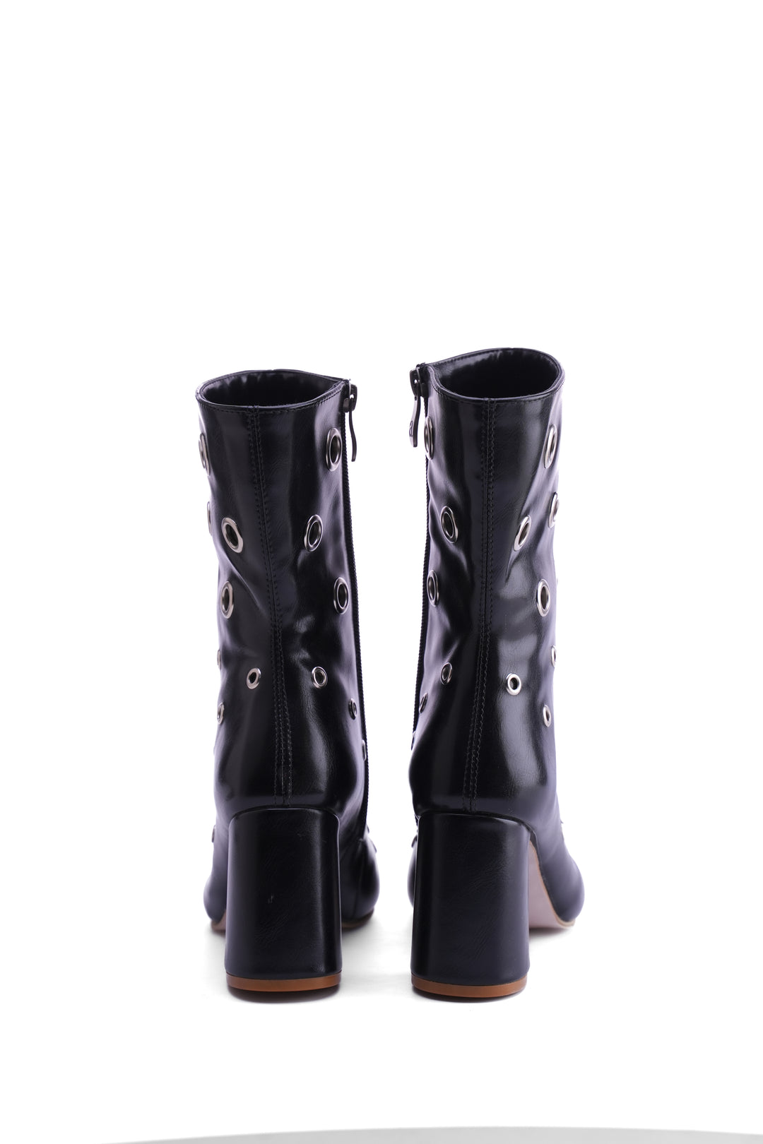 Siren Eyelet Block Boot | Black