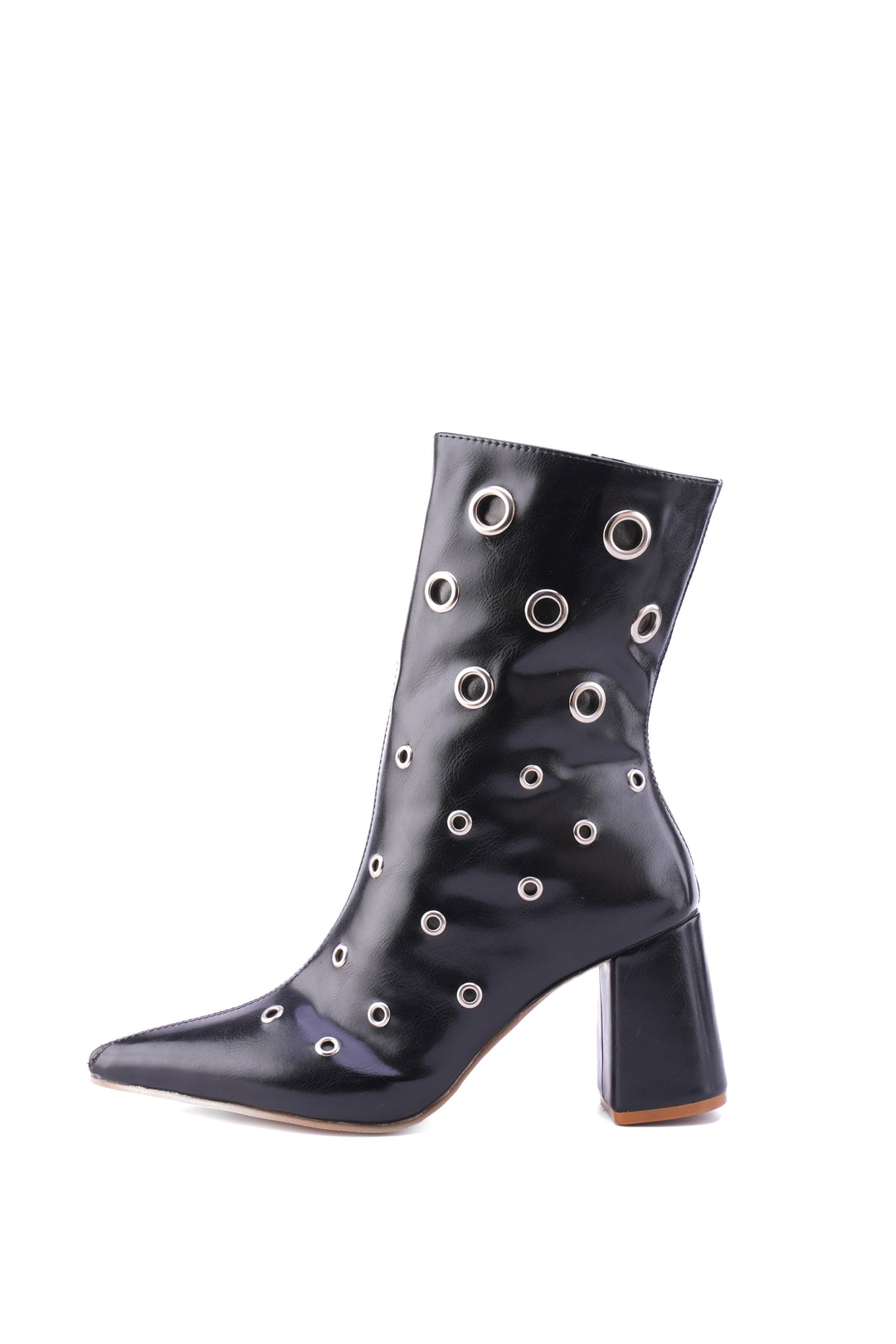 Siren Eyelet Block Boot | Black
