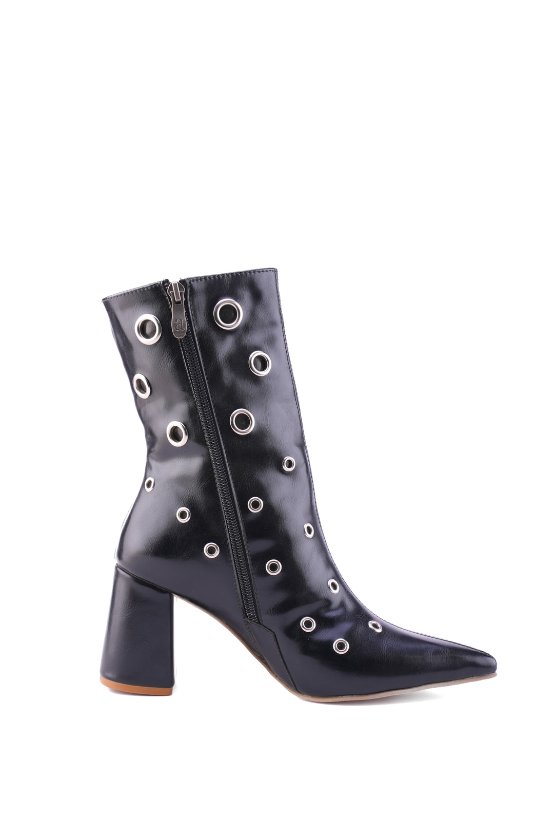 Siren Eyelet Block Boot | Black