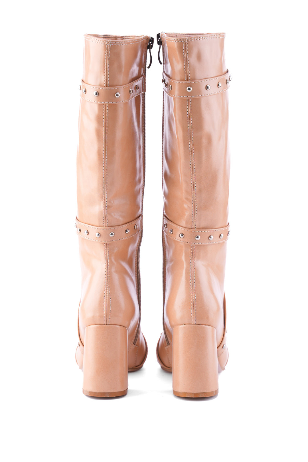 Cognac Voyager Knee-High Boot | beige
