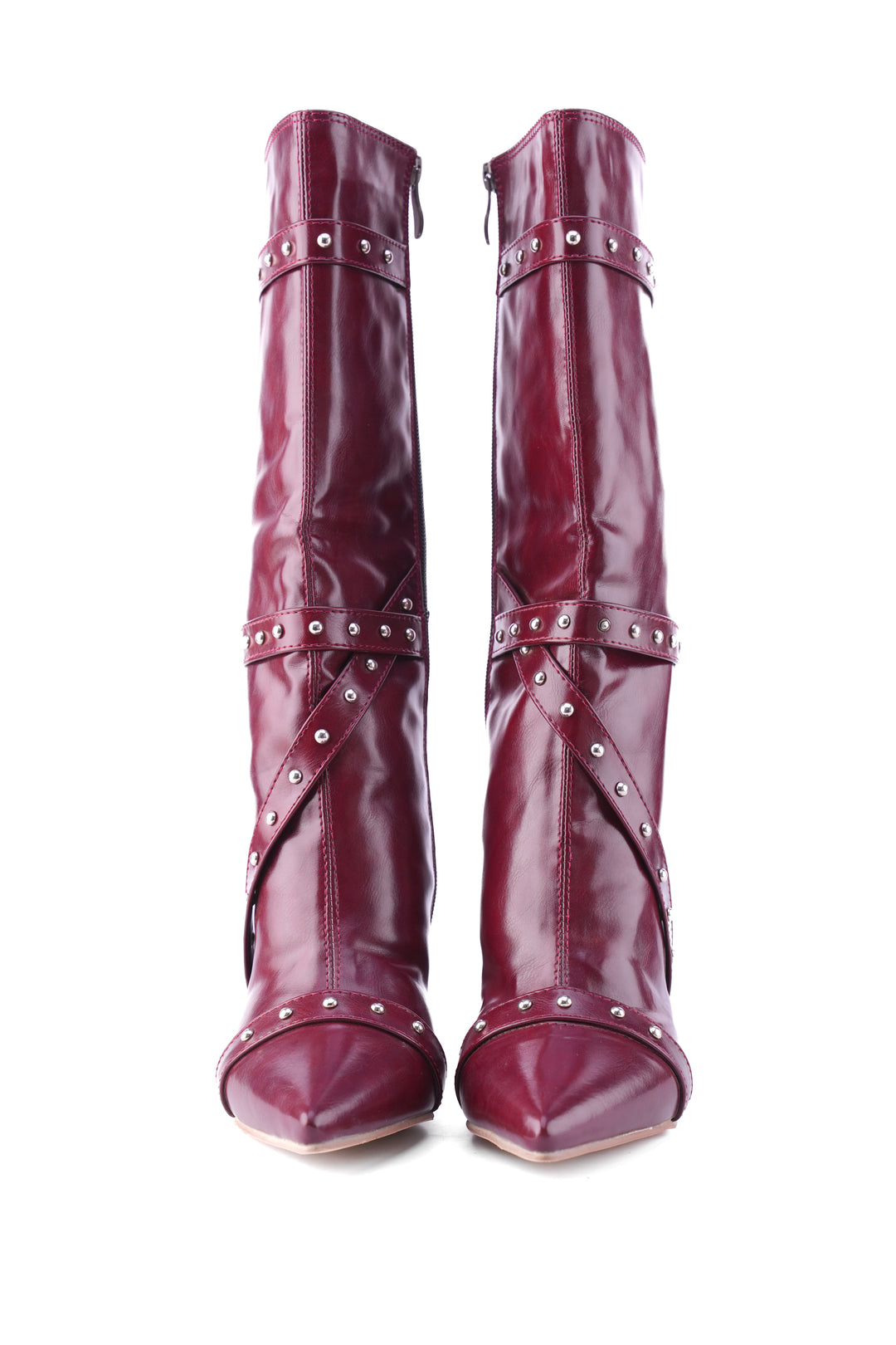 Deep Plum Voyager Knee-High Boot | burgundy