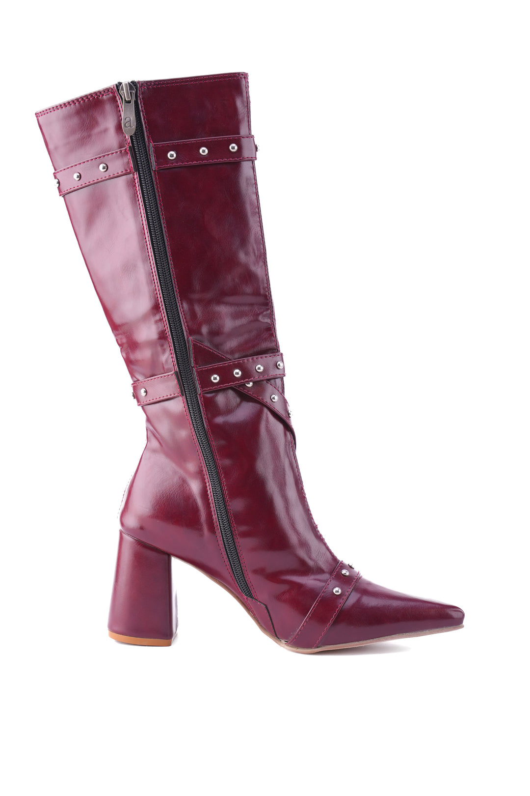 Deep Plum Voyager Knee-High Boot | burgundy