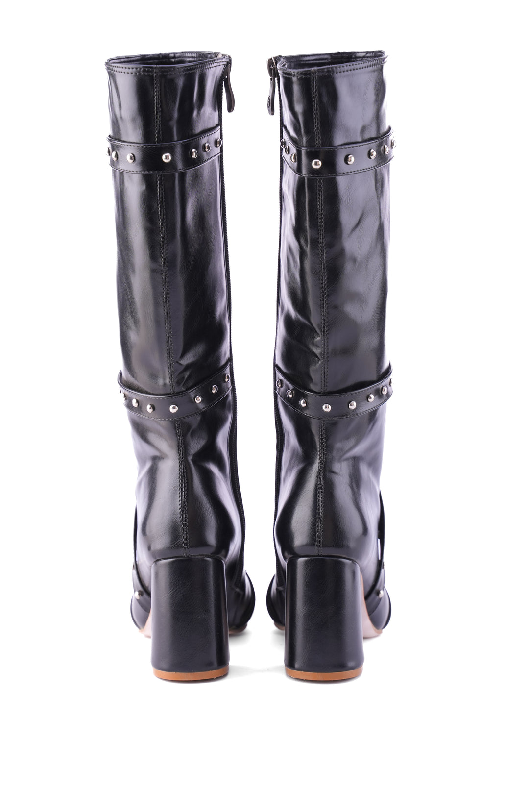 Deep Plum Voyager Knee-High Boot | Black