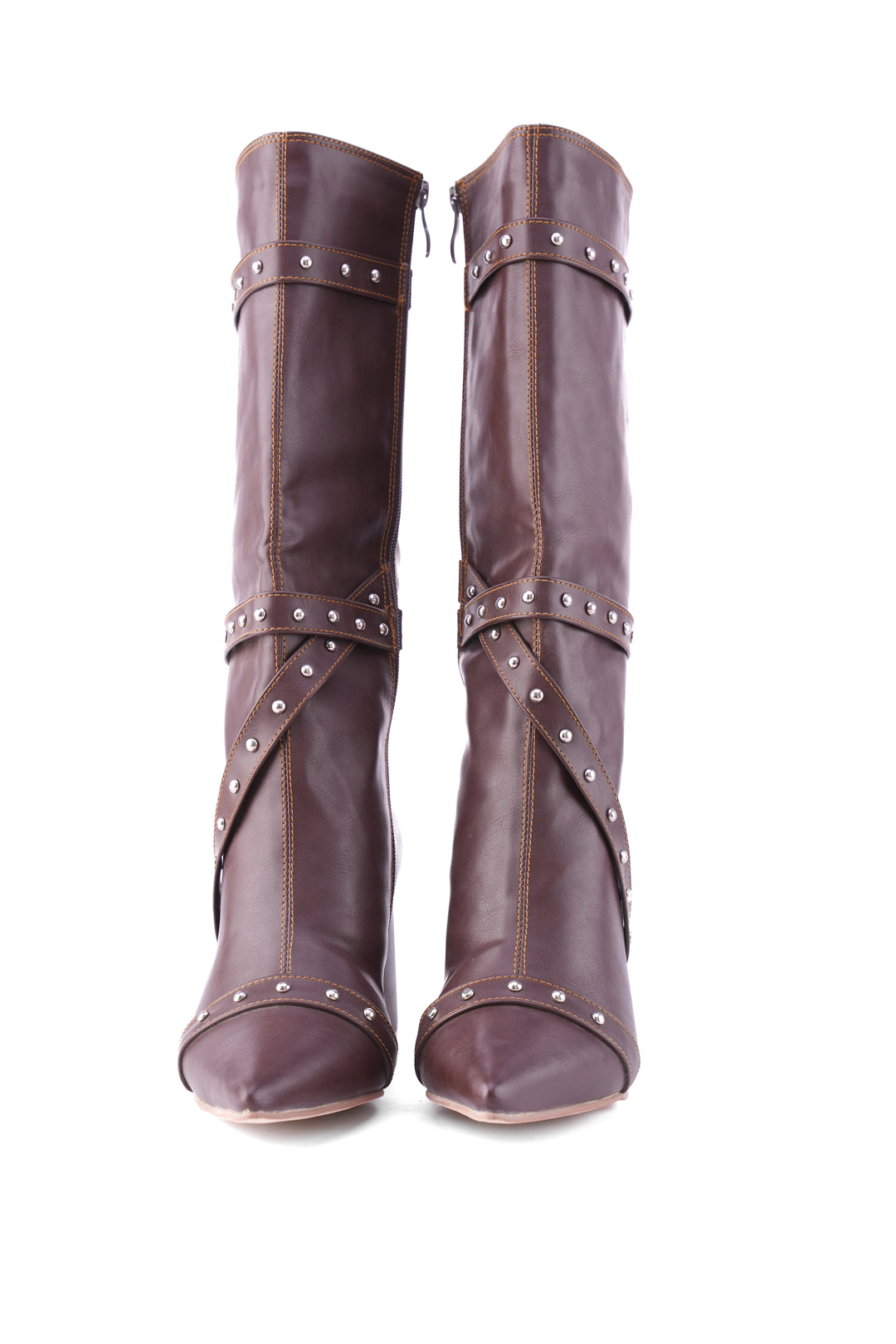 Deep Plum Voyager Knee-High Boot | Brown