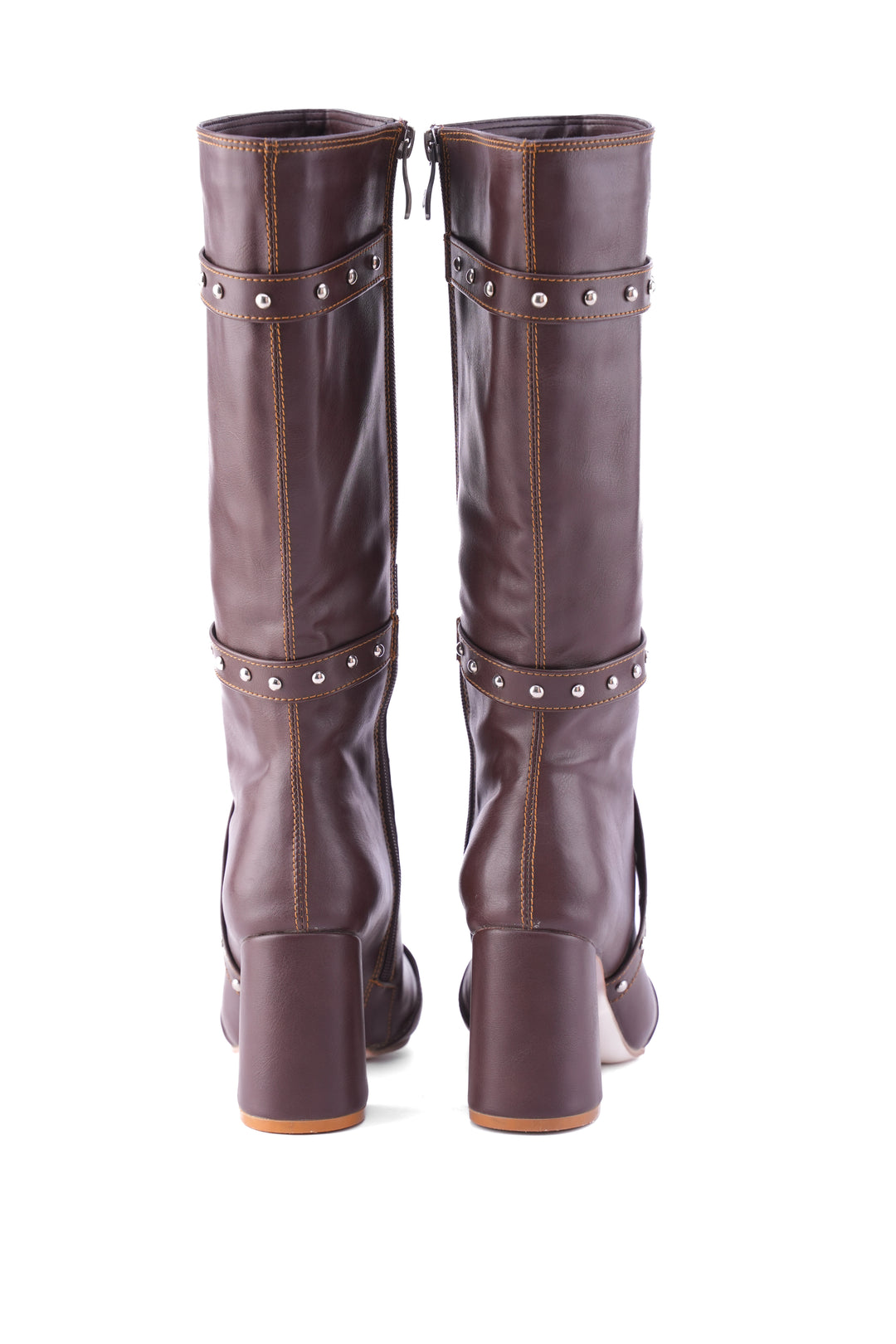 Deep Plum Voyager Knee-High Boot | Brown