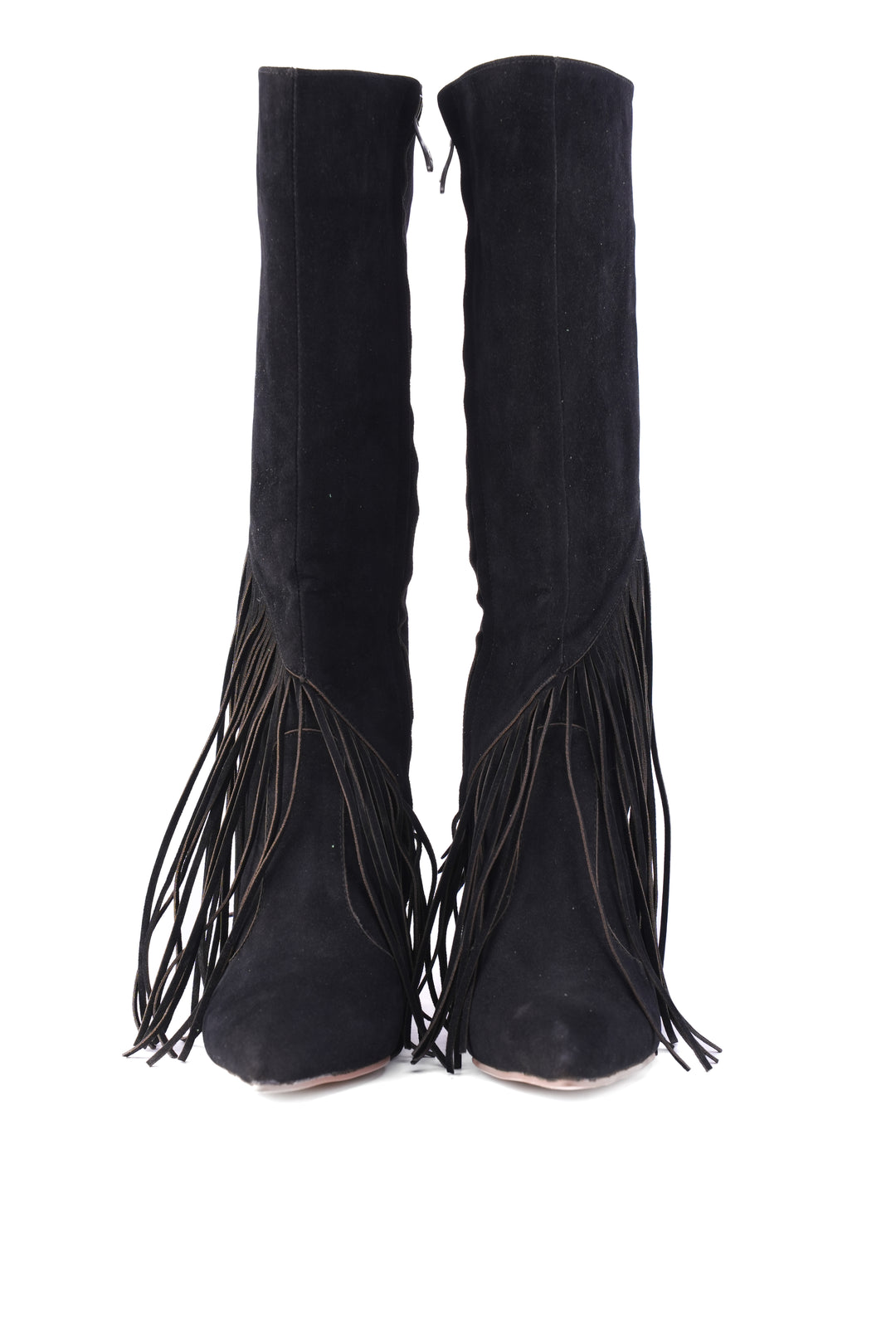 Wildheart Fringe Knee Boot| Black