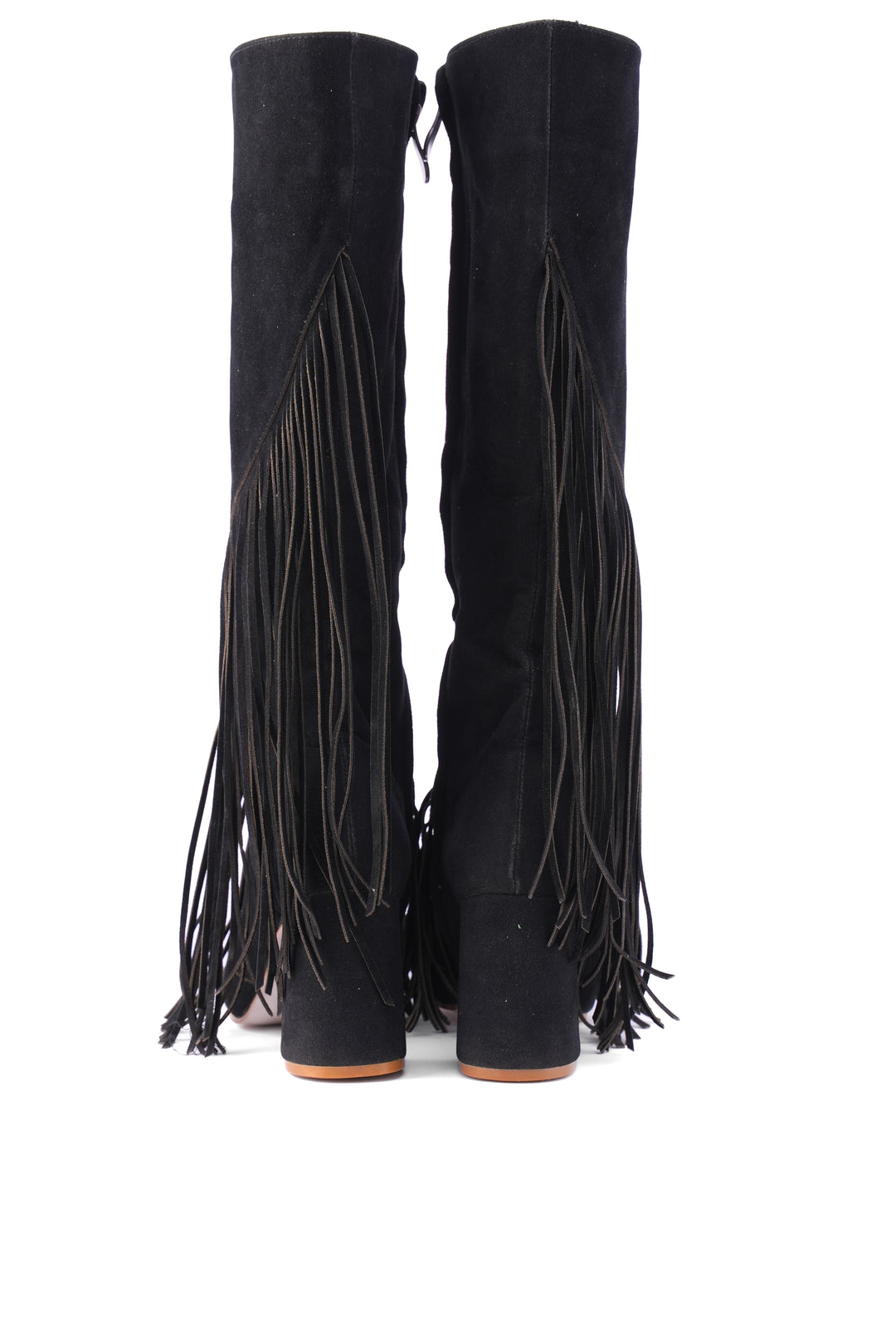 Wildheart Fringe Knee Boot| Black