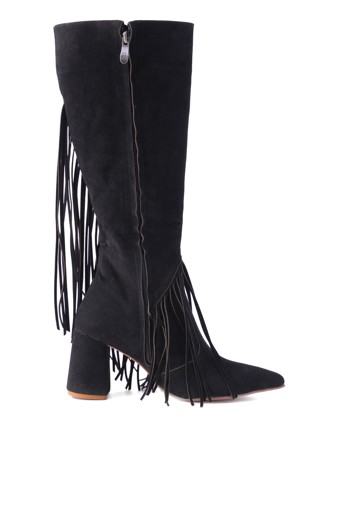 Wildheart Fringe Knee Boot| Black