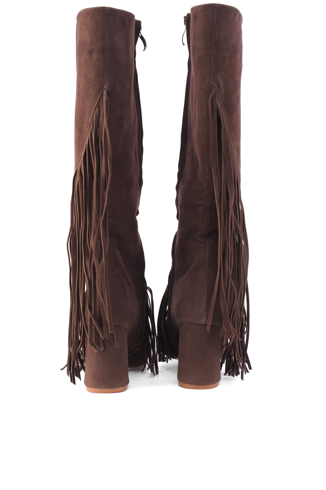 Wildheart Fringe Knee Boot| Brown