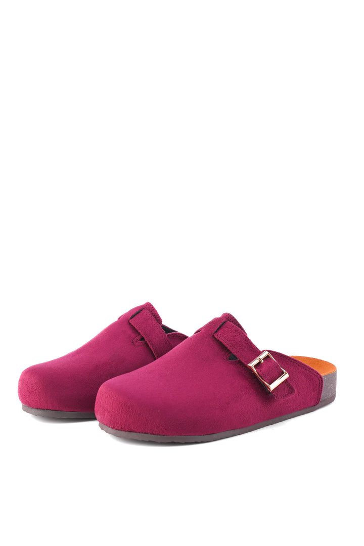 Siren Suede Comfort Clogs | Berry Pink
