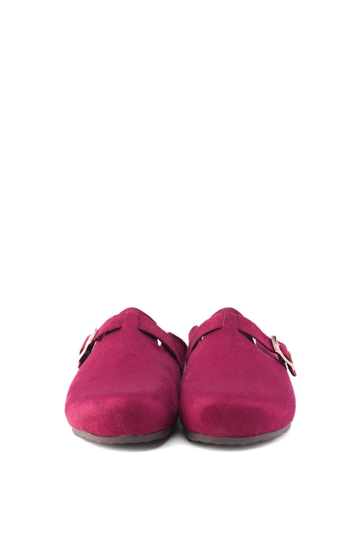 Siren Suede Comfort Clogs | Berry Pink