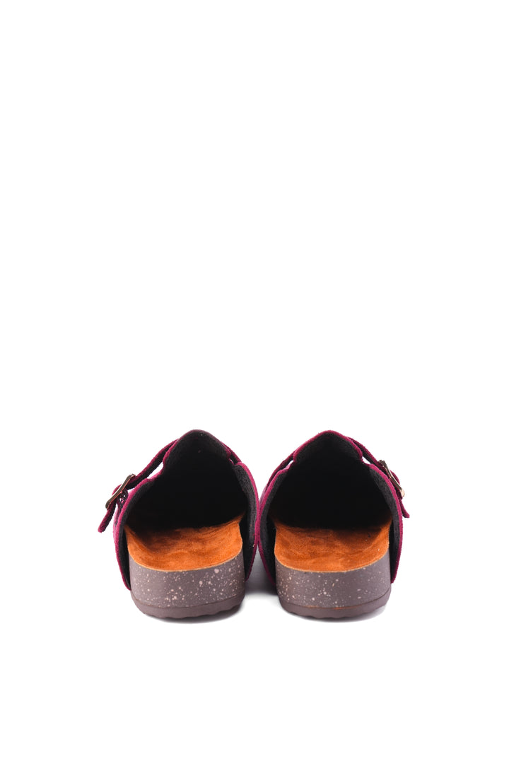 Siren Suede Comfort Clogs | Berry Pink
