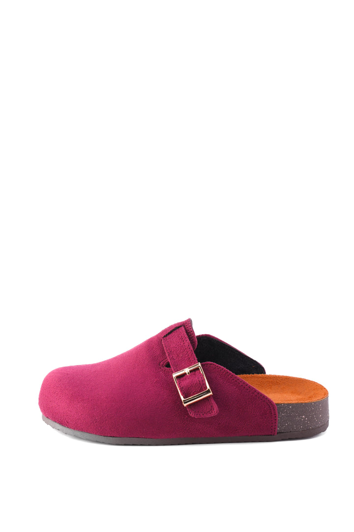 Siren Suede Comfort Clogs | Berry Pink