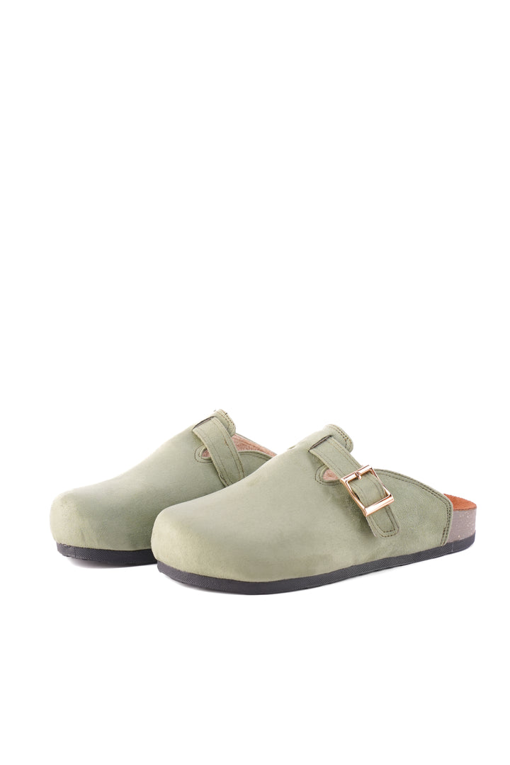 Willow Suede Comfort Clogs | Mint Green