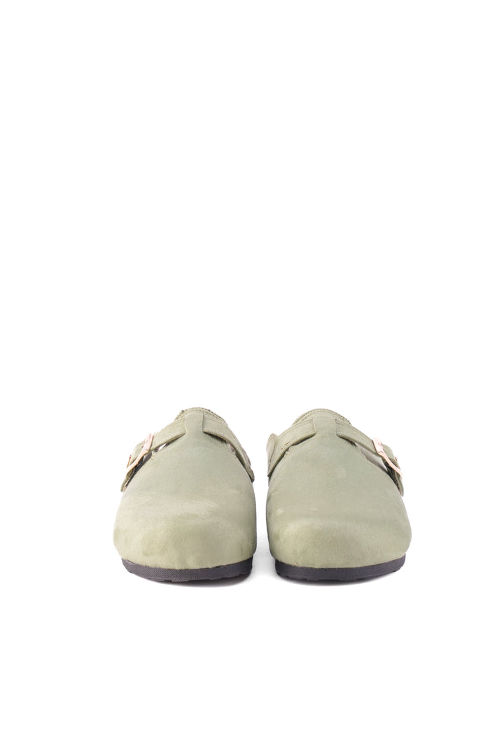 Willow Suede Comfort Clogs | Mint Green