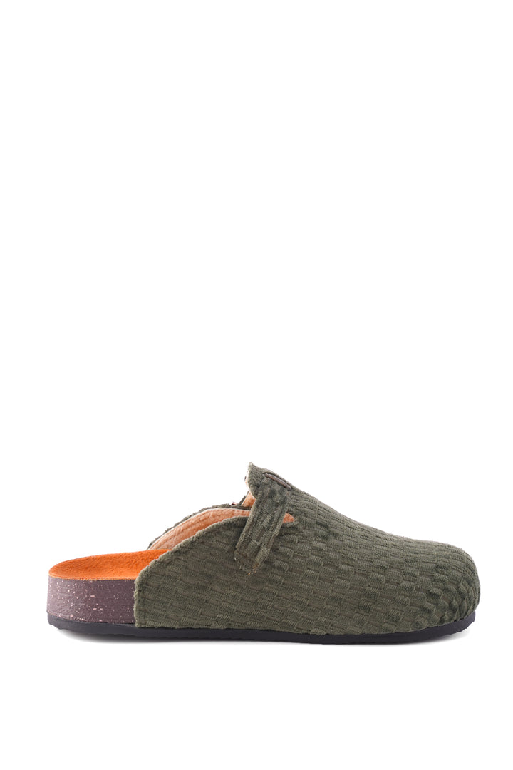 Terra Ribbed Comfort Clogs | Olive Green