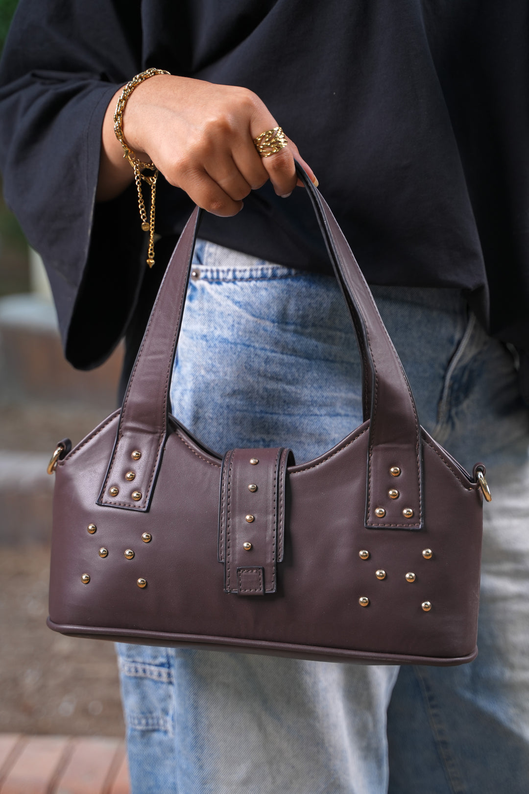 The Bordeaux Grace Shoulder Bag | Brown