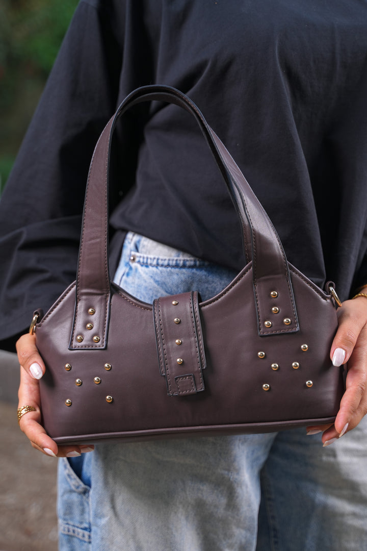 The Bordeaux Grace Shoulder Bag | Brown