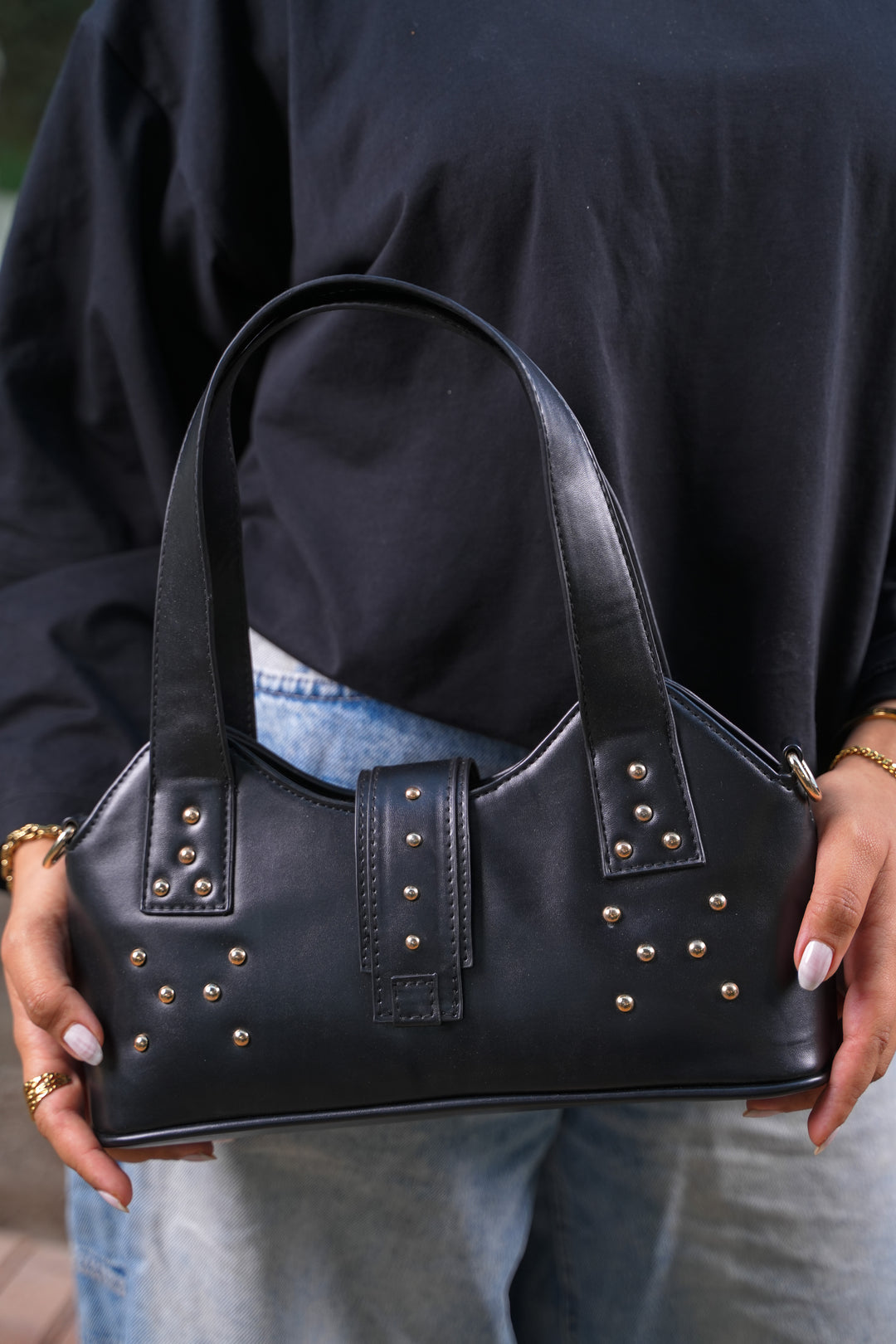 The Bordeaux Grace Shoulder Bag | Black