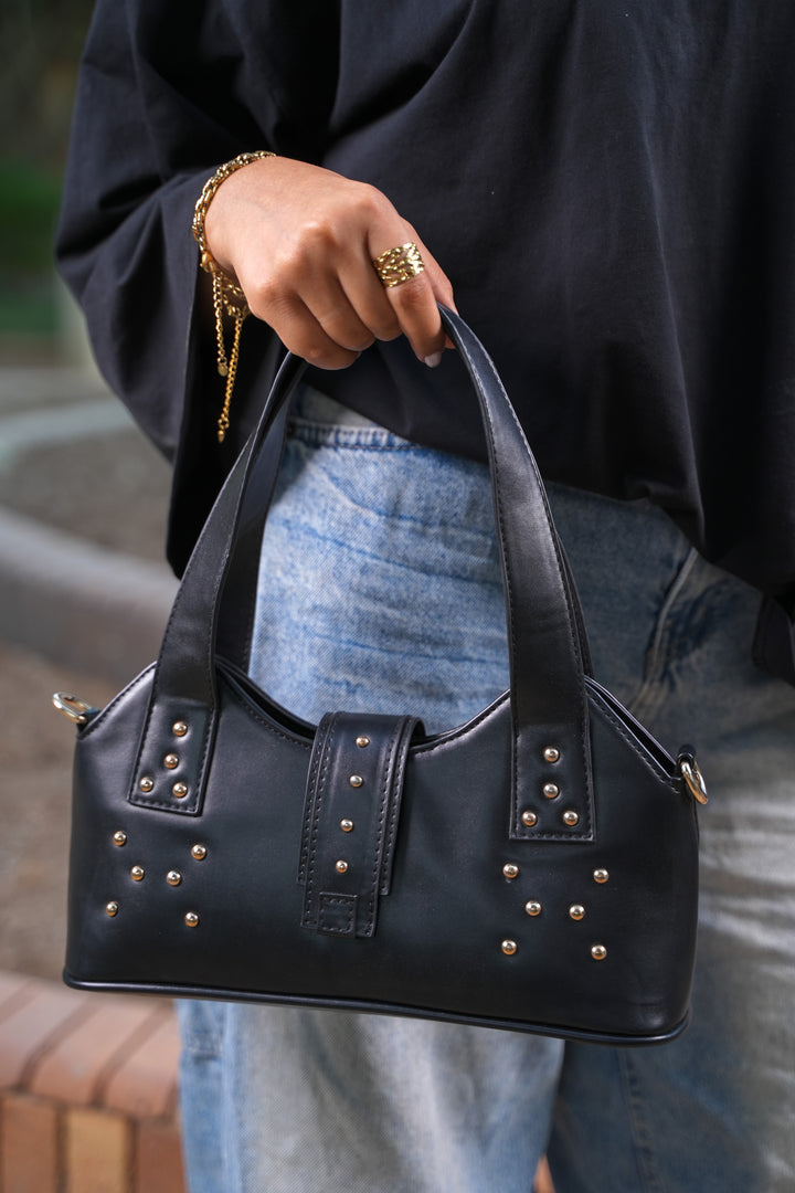 The Bordeaux Grace Shoulder Bag | Black