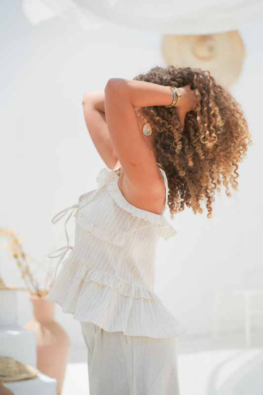 Tiered Tie-Front Camisole