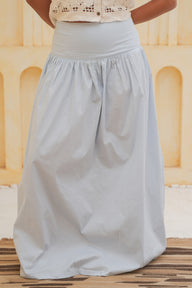 The "Breeze" Drop-Waist Skirt - BabyBlue