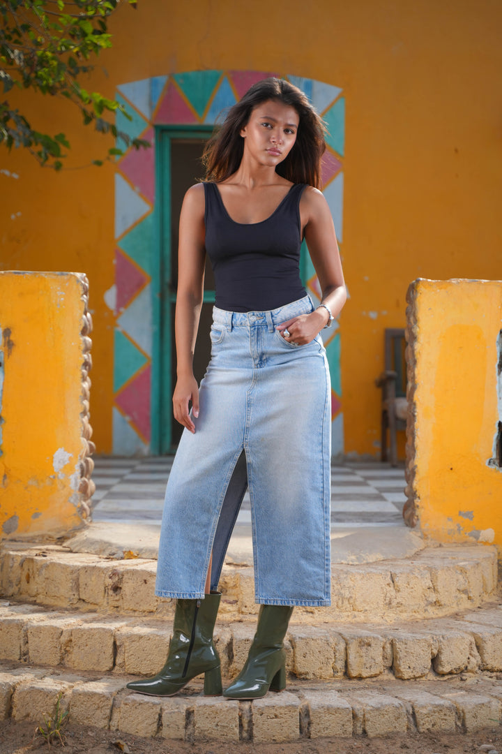 Siren Square Block Boot | Olive Patent