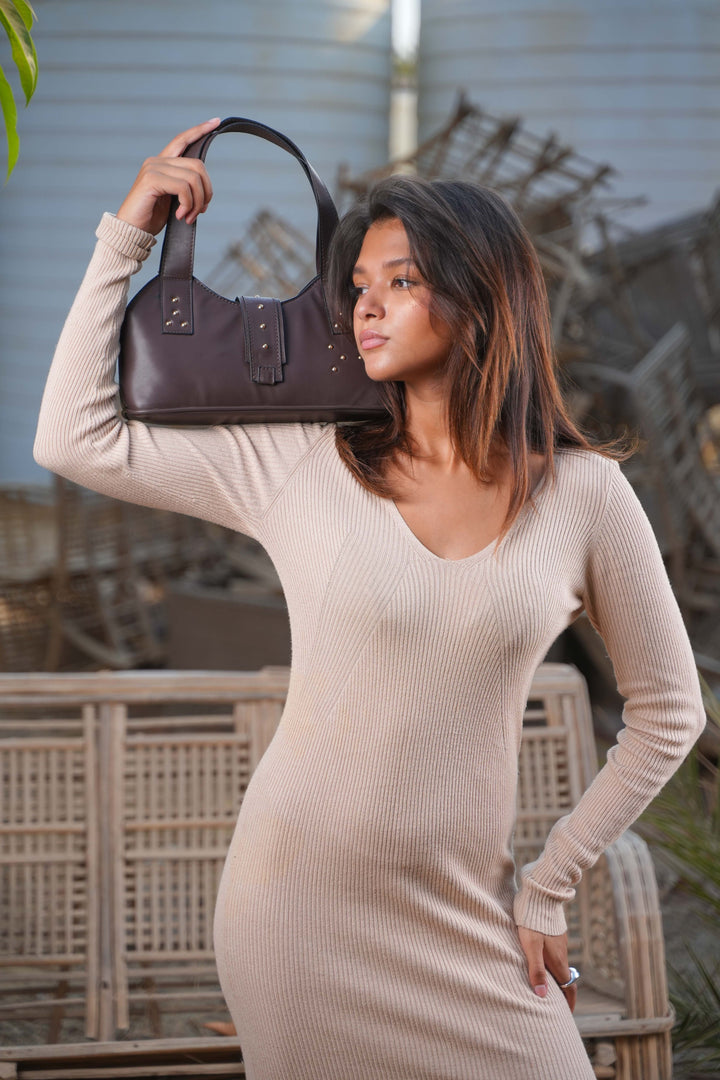 The Bordeaux Grace Shoulder Bag | Brown