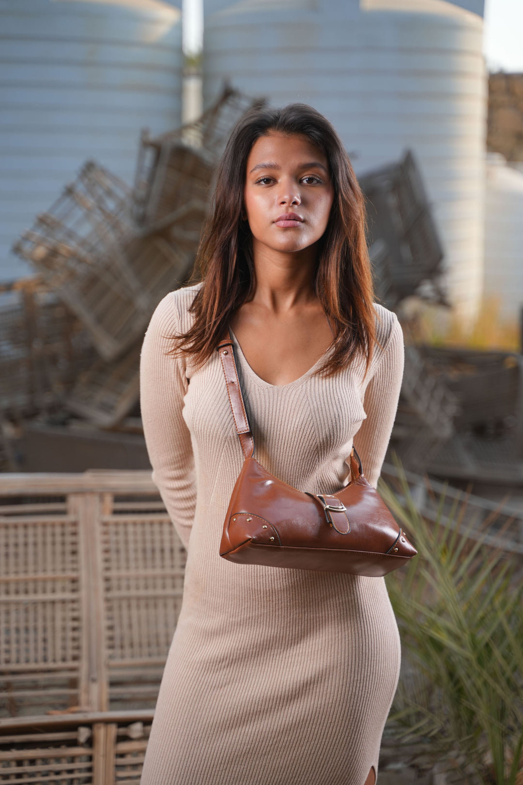 The Siena Buckle Shoulder Bag | Havane