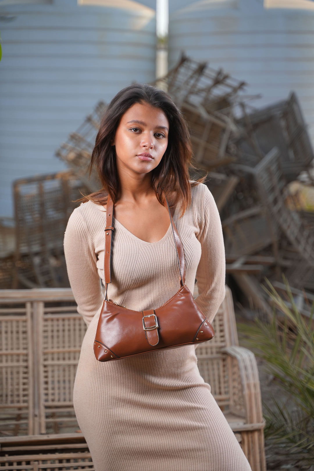 The Siena Buckle Shoulder Bag | Havane