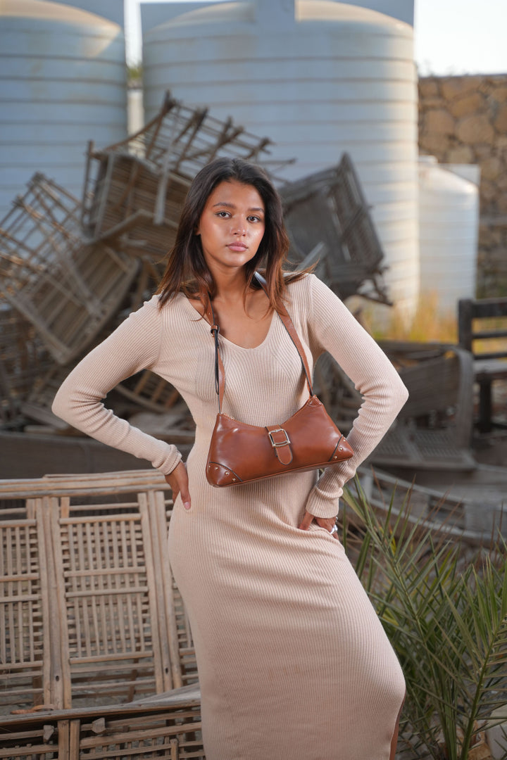 The Siena Buckle Shoulder Bag | Havane